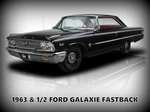 1963 1/2 Ford Galaxie Fastback In Black New Metal Sign: 12X16" & Ships Free. Fixed Price $34.88.