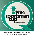 1984 Sportsman Cup Participant Quaker State- Vintage Original Decal Sticker. Fixed Price $10.12.
