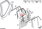 Bmw X7 G07 Rear Left Door Window Cavity Seal 51357431139. Fixed Price $149.24.