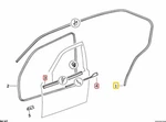 Bmw E36 Sedan 92-99 Front-right Window Seal Gaskets Set X3 Or Separate. Oem. Fixed Price $470.00.
