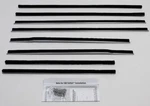 1959 1960 Chevy Impala 4 Door Sedan Authentic 8 Piece Felt Kit, CLG170A. Fixed Price $177.00.