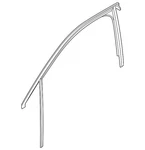 Genuine Audi Glass Weather-strip 4KE-837-431-B. Fixed Price $294.80.