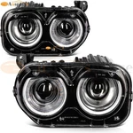 Left Right Led Headlight Assembly For 2015-2022 Dodge Challenger W/ Projector. Fixed Price $218.99.