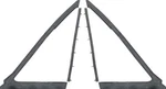 Oer Vent Window Weatherstrip Set For 1963-1964 Impala 2 Door Hardtop/convertible. Fixed Price $74.98.