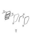Genuine Mopar Rear Door Belt Outer Weatherstrip Left 55399163AE. Fixed Price $93.53.