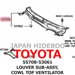 New Toyota Genuine 06-15 Lexus Louver Sub-assy, Cowl Top Ventilator 55708-53061. Fixed Price $319.99.