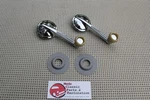 Chevy Gm Inside Interior Manual Door Quarter Window Rollup Cranks Ivory Knobs. Fixed Price $27.95.