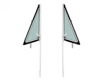 Pair Of Vent Windows Tinted Glass W/ Chrome Trim For 1968-72 Chevy Gmc Truck. Fixed Price $619.99.