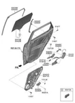New Oem Genuine 20-23 Kia Soul Right Rear Run Chanel Window Glass 83540K0000. Fixed Price $72.95.