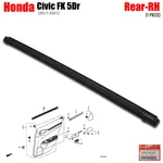 Rear Inner Weatherstrip Window Seal Belt For Honda Civic Fk 5DR 2017 - 2021. Fixed Price $94.04.