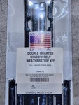 Door Window Felt Anti Rattler Kit 1960-62 Galaxie Starliner #63A. Fixed Price $159.95.