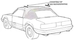 1983-1993 Ford Mustang Gt & Lx Convertible Top Weatherstrip Roof Rail Side Seals. Fixed Price $60.77.