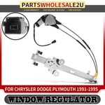 Front Left Power Window Regulator W/ Motor For Chrysler Dodge Plymouth 1991-1995. Fixed Price $57.99.