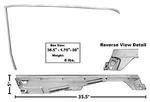 Mustang Door Glass Window Frame Kit Convertible Lh 1964 1/2 - 1966 Dynacorn. Fixed Price $294.95.