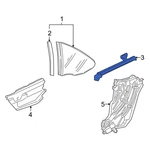For Porsche 911 99-05 99654347604 Rear Right Outer Quarter Panel Molding. Fixed Price $128.12.