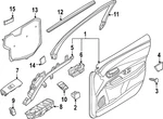Genuine Nissan Door Window Belt Weatherstrip 80834-5MP0A. Fixed Price $149.30.