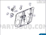 Mercedes E359 Front Door Left Window Guide Rail 212 725 03. Fixed Price $89.99.