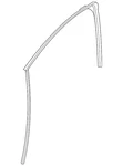 Genuine Nissan Run Weather-strip 80331-5EF0A. Fixed Price $48.41.
