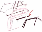 New Mb W212 Window Rear Right Inner Sealing Rail A2127351665. Fixed Price $6.74.