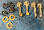 1957 58 Ford Fairlane 500 Interior Door Handles + Window Crank Set Lh Oem B57. Fixed Price $49.99.