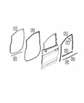 Genuine Mopar 2017-2024 Chrysler Voyager Door Belt Weatherstrip Left 68188737AB. Fixed Price $25.91.
