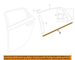 Honda Oem 18-22 Accord Rear Door Exterior Trim-belt Molding 72950TVAA01. Fixed Price $77.32.