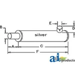 Muffler Compatible W/white/oliver/minneapolis Moline Equipment - W161386A. Fixed Price $149.49.