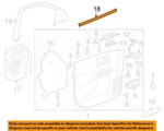 Gm Oem 19-23 Sierra 1500 Front Door Interior Trim-belt W'strip 84362009. Fixed Price $42.63.