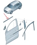 Audi Q3 Front Right Inner Door Window Aperture Seal 8U0837480B No Duties. Fixed Price $50.96.