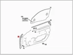 Genuine Seal Mercedes R230 W230 Cabrio 2307270130. Fixed Price $63.45.