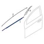 For Kia K5 2021-2024 82210L3000 Front Left Door Belt Molding. Fixed Price $137.02.