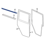 For Jeep Wrangler Jk 18 Center Left Door Window Belt Weatherstrip. Fixed Price $45.69.
