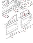 New Audi Q7 Rear Right Door Slot Strip 4L0853764E2ZZ Oem No Duty To. Fixed Price $167.12.