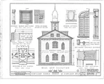 Rear West Elevation, Windows, Keystones, Sections, Details - Kirtland Temple. Fixed Price $12.99.