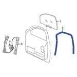 For Jeep Grand Cherokee Wk 2022 55399190AH Front Right Window Channel. Fixed Price $45.61.