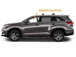 Fits 2014-2019 Toyota Highlander Driver Side Left Front Door Window Glass. Fixed Price $89.00.