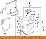 Gm Oem 19-23 Blazer Rear Door Interior Trim-belt W'strip 42440829. Fixed Price $31.83.