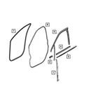 Genuine Mopar 2017-2024 Jeep Compass Door Belt Weatherstrip Left 68242113AA. Fixed Price $25.10.