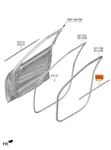Genuine Brand New Front Door Belt Inside Lh Weatherstrip Kia Seltos 2021-2024. Fixed Price $41.93.