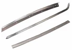 Mercedes-benz R107 W107 C107 Pillar Molding Set, 3 Pcs, Left, New. Fixed Price $335.00.