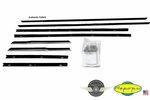 1965 1966 Ford Galaxie Convertible Door Window Felt Fuzzies Rubber Seal 8 Pc Kit. Fixed Price $289.99.