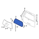 Ford Expedition 2007-2017 7L1Z7842084BD Rear Back Glass Weatherstrip. Fixed Price $112.10.