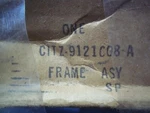 Genuine Ford Vent Window Frame Part Number C1TZ-912-1608A. Fixed Price $54.99.
