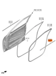 Genuine Brand New Front Door Belt Inside Rh Weatherstrip Kia Seltos 2021-2024. Fixed Price $42.82.
