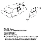 Soffseal Weatherstrip Kit "69-72 Pontiac Tempest, Lemans, Gto, Door. Fixed Price $261.84.