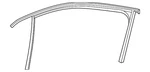 Genuine Volkswagen Run Weather-strip 3CN-837-439-B-5AP. Fixed Price $333.36.
