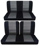 Fits 1960 Ford Falcon 2DR Post Sedan Front 50-50 Top And Solid Rear Seat Covers. Fixed Price $149.99.