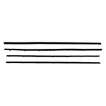 Ford Mustang 67-68 Belt Weatherstrip Kit Inner & Outer Driver Passenger. Fixed Price $74.31.