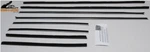 1969-1970 Ford Galaxie Fastback Window Felt Beltline Weatherstrip Set 8PC. Fixed Price $215.37.