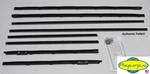 1964 Olds Cutlass Convertible Door Window Felt Fuzzies Rubber Seal 8 Pc Kit. Fixed Price $289.99.